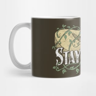 Stay Tuned! Acoustic Guitar & Vine Vintage Music Artistic Mug